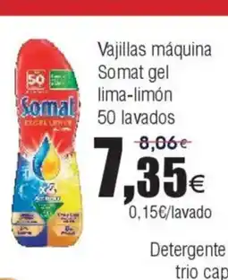 FROIZ Vajillas máquina Somat gel lima-limón oferta