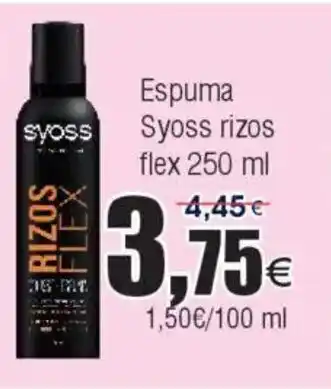 FROIZ Espuma Syoss rizos flex oferta