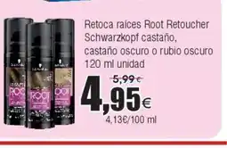 FROIZ Retoca raíces Root Retoucher Schwarzkopf castaño, oferta