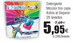 FROIZ Detergente Micolor trio caps Adiós al Separar 25 lavados oferta