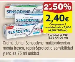 FROIZ Crema dental Sensodyne multiprotección menta fresca, repair&protect o sensibilidad y encías oferta