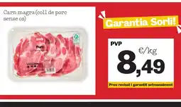 Sorli Carn magra (coll de porc sense os) oferta