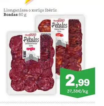 Sorli BOADAS Llonganissa o xoriço ibèric oferta