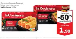 Sorli LA COCINERA Canelons de carn, lasanya bolonyesa o barbacoa oferta