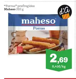 Sorli MAHESO Porras prefregides oferta