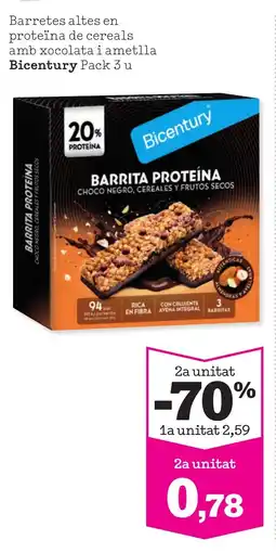 Sorli BICENTURY Barretes altes en proteïna de cereals oferta