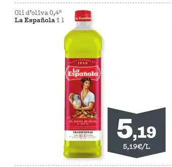 Sorli LA ESPANOLA Oli d'oliva 0,4° oferta