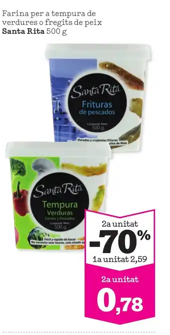 Sorli SANTA RITA Farina per a tempura de verdures o fregits de peix oferta