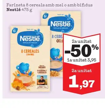 Sorli Farineta 8 cereals amb mel o amb bífidus oferta