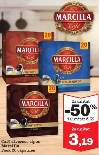 Sorli MARCILLA Cafè diversos tipus oferta