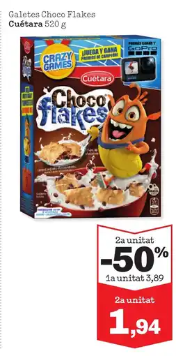 Sorli CUETARA Galetes Choco Flakes oferta