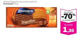 Sorli FONTANEDA Galetes Digestive de xocolata amb llet oferta