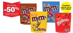 Sorli M&M's En aquests productes /Maltesers oferta