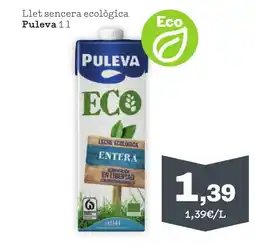 Sorli PULEVA Llet sencera ecològica oferta