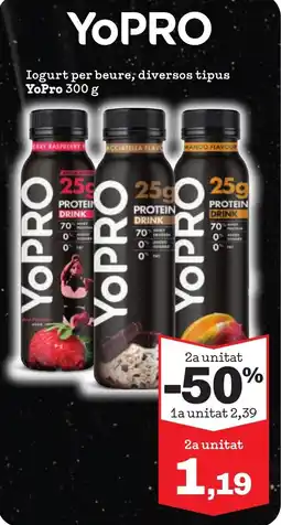 Sorli YOPRO Iogurt per beure, diversos tipus oferta