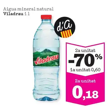 Sorli VILADRAU Aigua mineral natural oferta