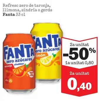 Sorli FANTA Refresc zero de taronja, llimona, síndria o gerds oferta