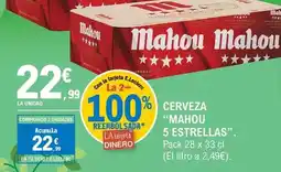 E.Leclerc Mahou - cerveza 5 estrellas oferta