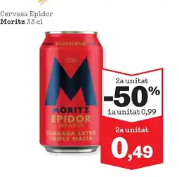 Sorli MORITZ Cervesa Epidor oferta