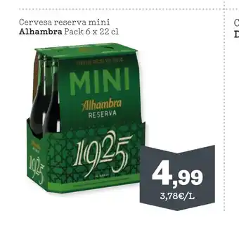 Sorli ALHAMBRA Cervesa reserva mini oferta