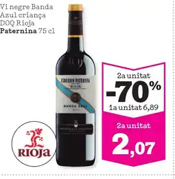 Sorli PATERNINA Vi negre Banda Azul criança DOQ Rioja oferta