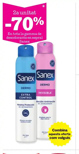 Sorli SANEX En tota la gamma de desodorants en esprai oferta