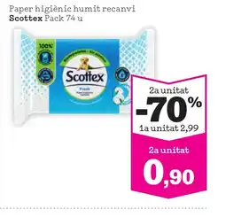 Sorli SCOTTEX Paper higiènic humit recanvi oferta