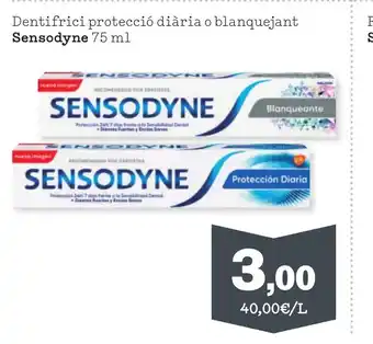 Sorli SENSODYNE Dentifrici protecció diària o blanquejant oferta