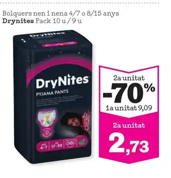 Sorli DRYNITES Bolquers nen i nena 4/7 o 8/15 anys oferta