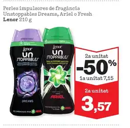 Sorli LENOR Perles impulsores de fragància Unstoppables Dreams, Ariel o Fresh oferta