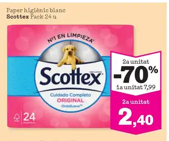 Sorli SCOTTEX Paper higiènic blanc oferta