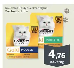 Sorli PURINA Gourmet Gold, diversos tipus oferta