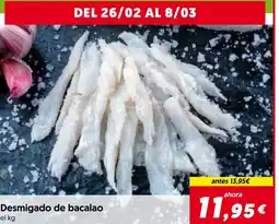 Hiper Usera Desmigado de bacalao oferta