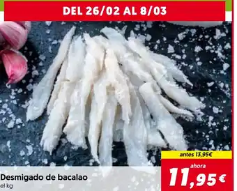 Hiper Usera Desmigado de bacalao oferta