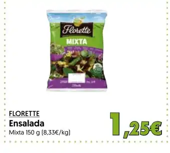 Hiper Usera FLORETTE Ensalada oferta