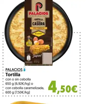 Hiper Usera PALACIOS Tortilla oferta