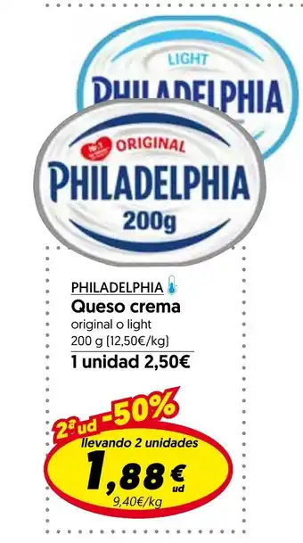 Hiper Usera PHILADELPHIA Queso crema oferta