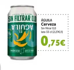 Hiper Usera AGUILA Cerveza oferta