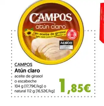 Hiper Usera CAMPOS atún claro oferta