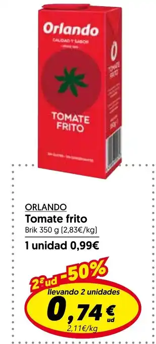 Hiper Usera ORLANDO Tomate frito oferta