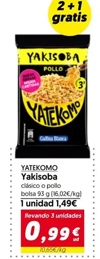 Hiper Usera YATEKOMO Yakisoba oferta