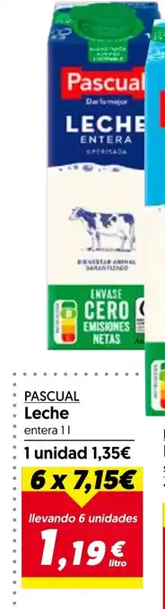 Hiper Usera PASCUAL Leche oferta