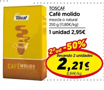 Hiper Usera TOSCAF Café molido oferta