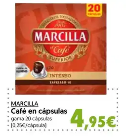 Hiper Usera MARCILLA Café en cápsulas oferta