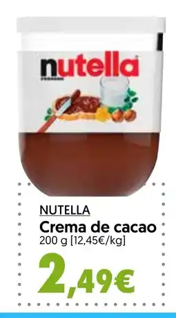 Hiper Usera NUTELLA Crema de cacao oferta