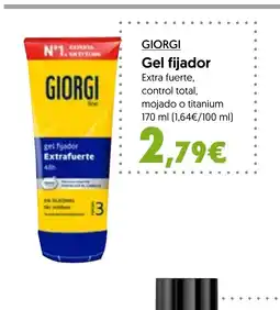 Hiper Usera GIORGI Gel fijador oferta