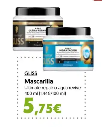 Hiper Usera GLISS Mascarilla oferta