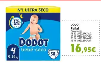 Hiper Usera DODOT Pañal Plus etapas oferta