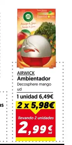 Hiper Usera AIRWICK Ambientador oferta