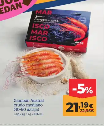 La Sirena Gambón Austral crudo mediano oferta